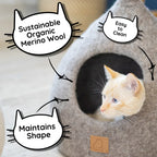 Night Black | Round Style Cave 5 - MiniPaw Luxe