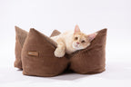 OULU X PEHOM - CUDDLE PET PILLOW BED | Navy Blue / Olive Green / Canyon Brown 13 - MiniPaw Luxe