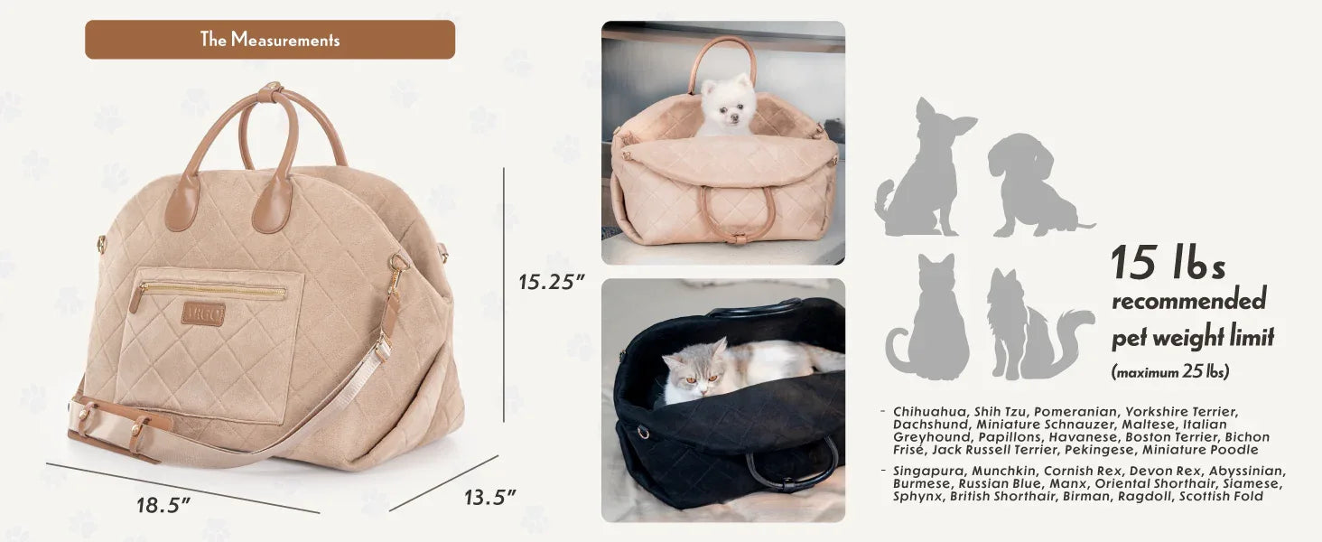 On The Purr-Suit Pet Tote Bag 3 - MiniPaw Luxe