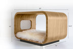 The LUNA Bed in White Oak