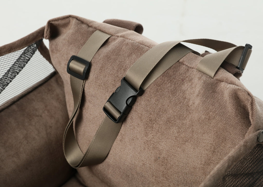 Puff Guard Dog Car Seat - Blue 10 - MiniPaw Luxe