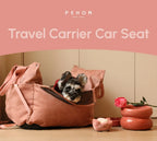 Puff Guard Dog Car Seat | Pink 14 - MiniPaw Luxe