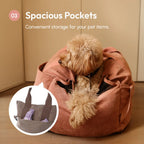 Puff Guard Dog Car Seat | Pink 18 - MiniPaw Luxe