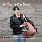 Puff Guard Dog Car Seat | Pink 20 - MiniPaw Luxe