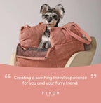 Puff Guard Dog Car Seat | Pink 22 - MiniPaw Luxe