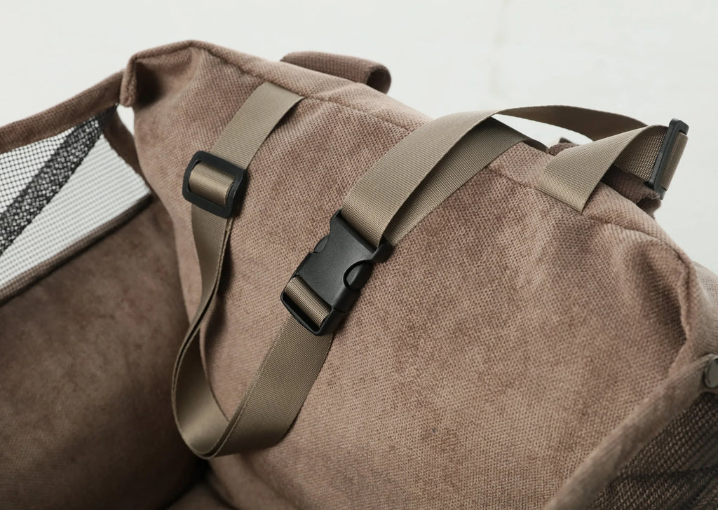 Puff Guard Dog Car Seat | Pink 7 - MiniPaw Luxe