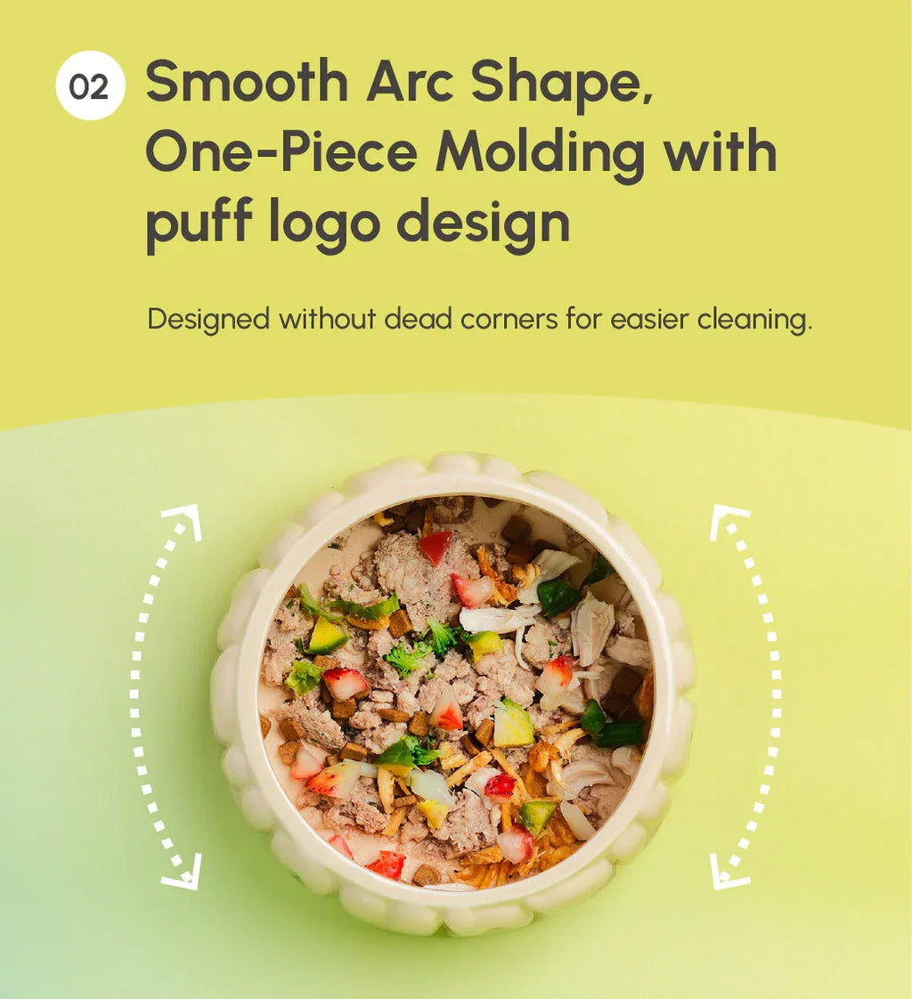 Puff Pet Bowl | Gradient Olive 10 - MiniPaw Luxe