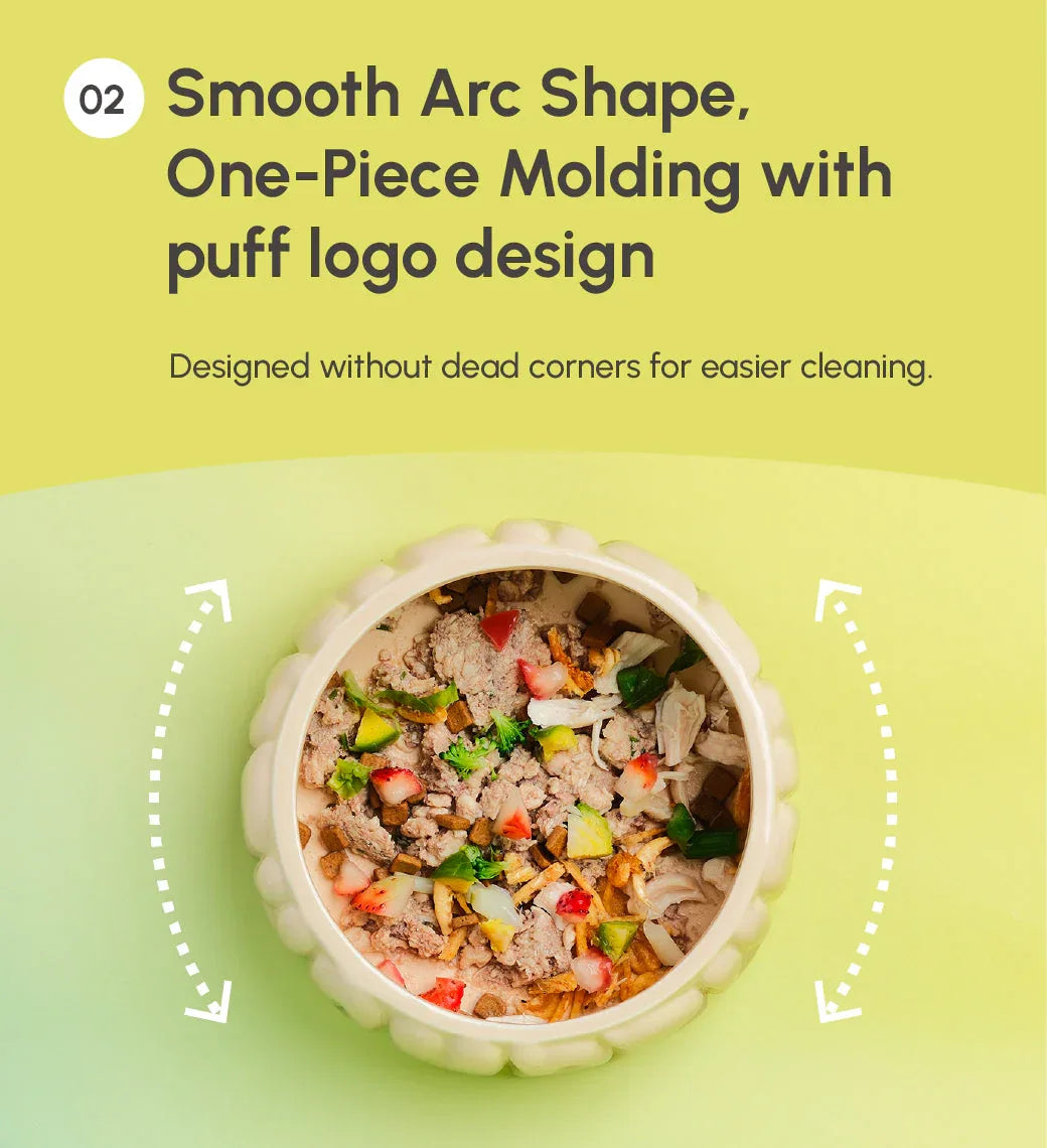 Puff Pet Bowl | Gradient Olive 10 - MiniPaw Luxe