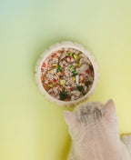 Puff Pet Bowl | Gradient Olive 2 - MiniPaw Luxe