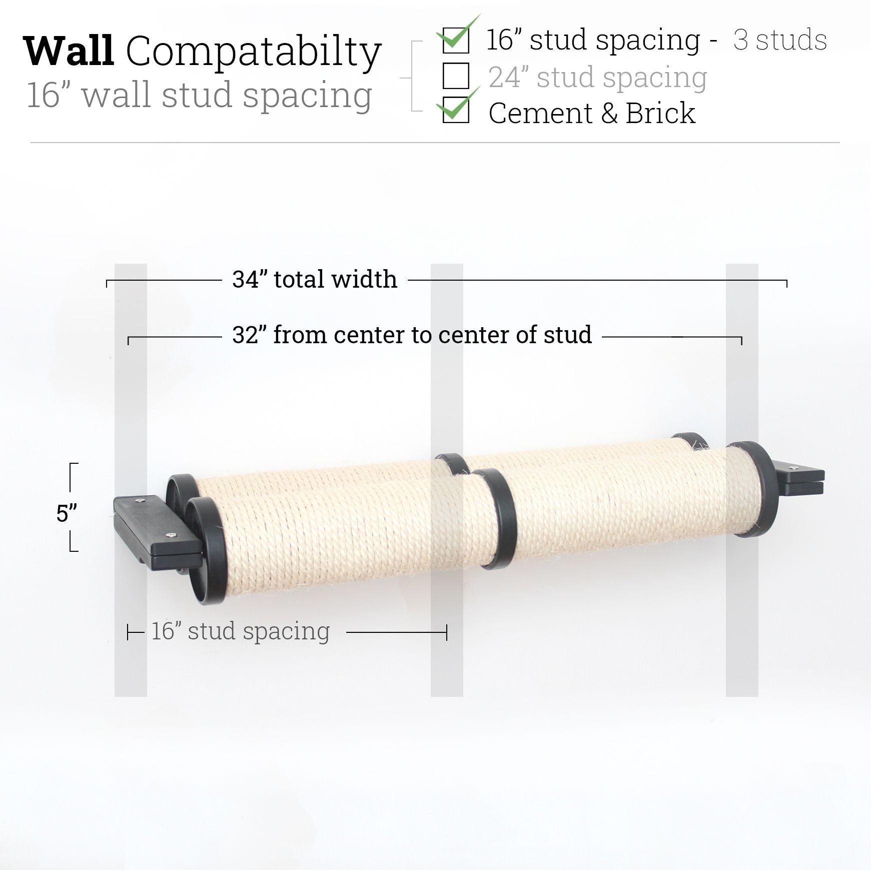 Horizontal Scratching Post for Cats