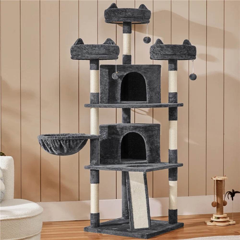 Renwick 69" Large Cat Tree Tower 3 - MiniPaw Luxe
