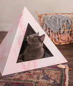 'Rose Quartz' Cat Pyramid 2 - MiniPaw Luxe