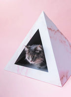 'Rose Quartz' Cat Pyramid 3 - MiniPaw Luxe