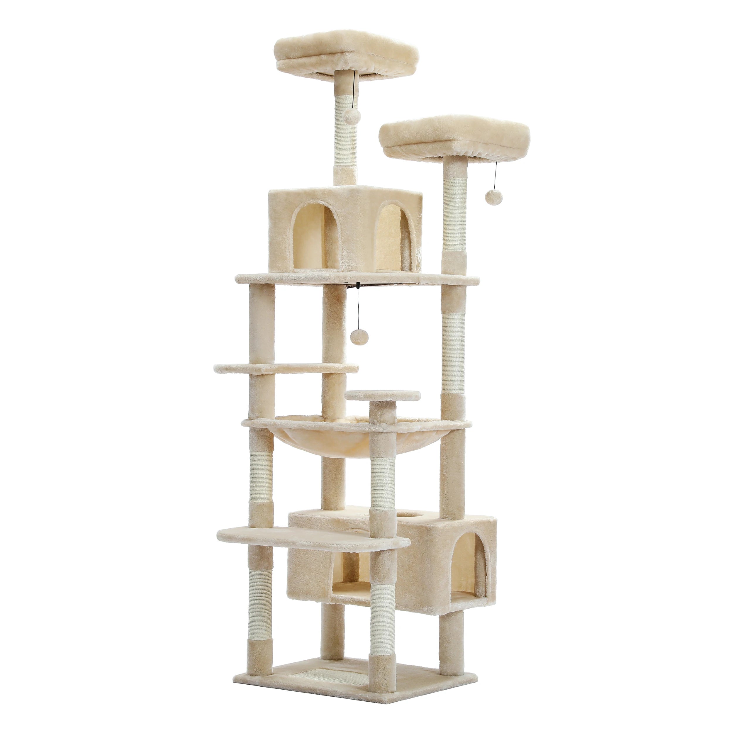 Luxury Multi-Level Cat Tower with Hammock
