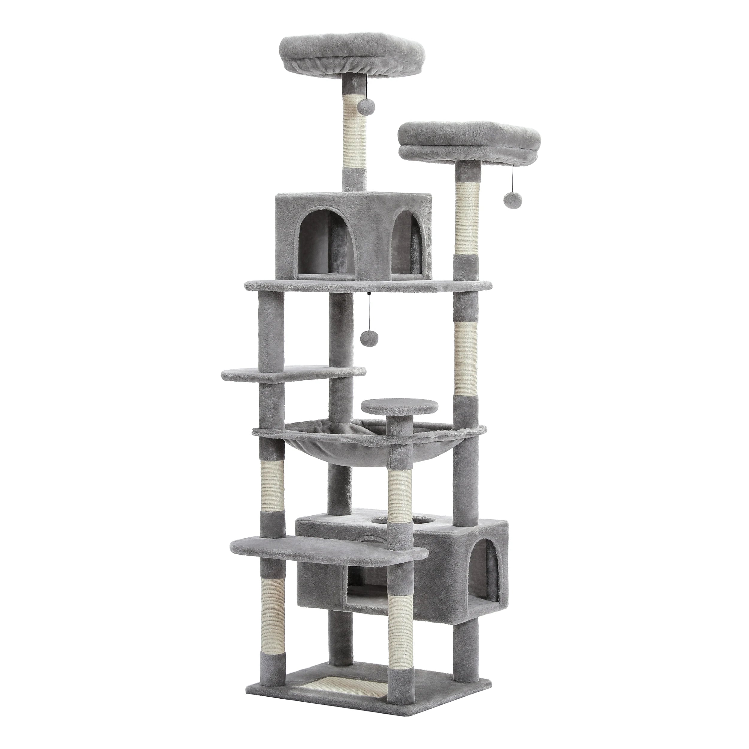 Luxury Multi-Level Cat Tower with Hammock