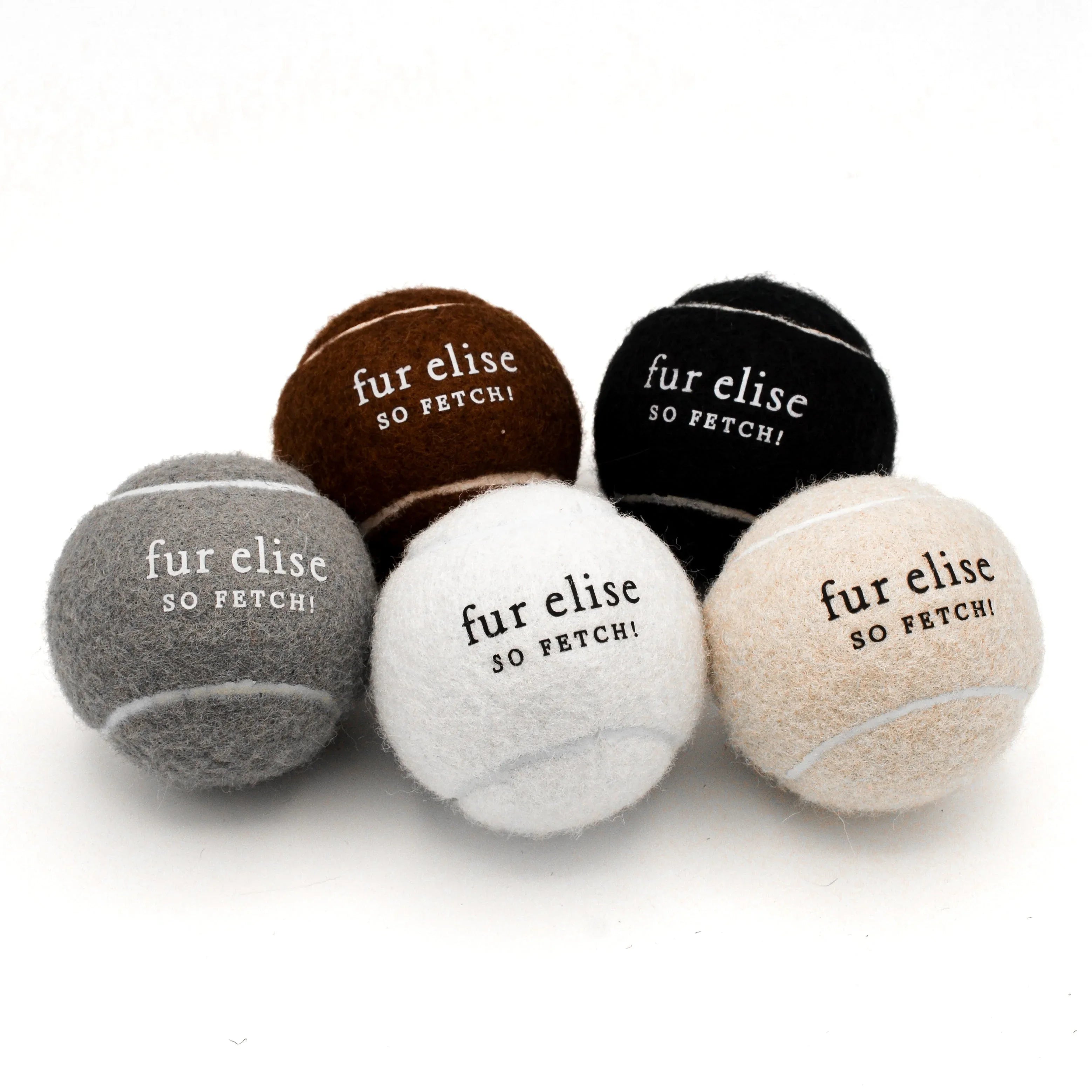 So Fetch! Tennis Ball | Latte 4 - MiniPaw Luxe