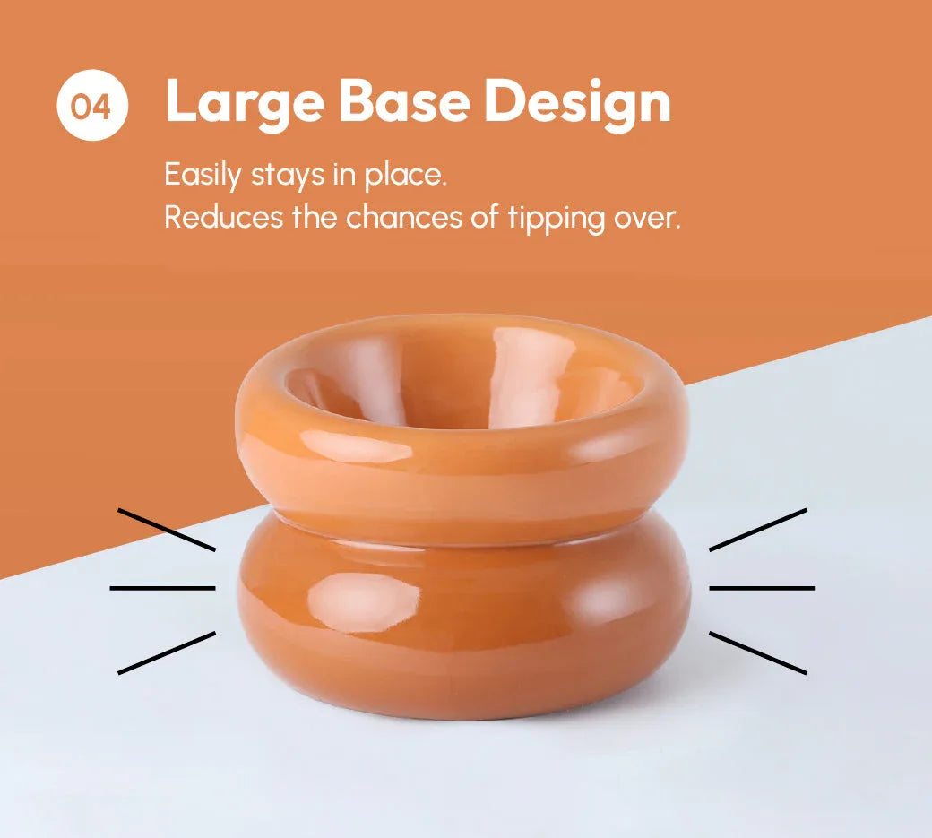 Soufflé Pet Bowl | Amber Orange 10 - MiniPaw Luxe