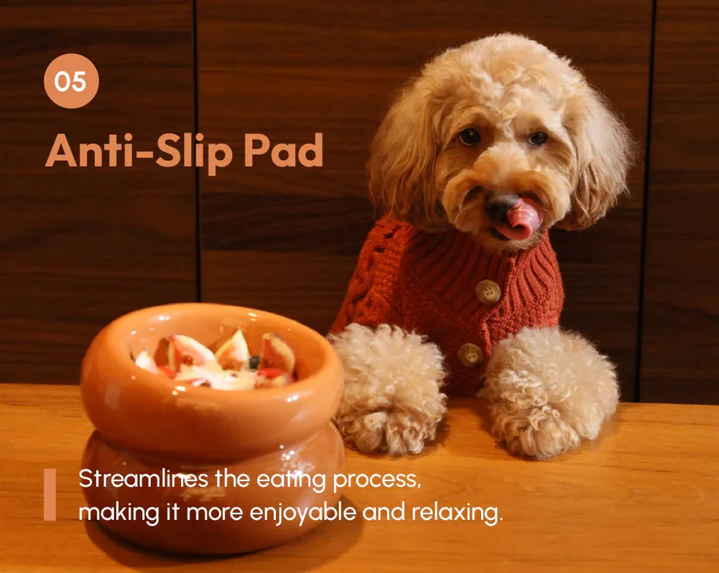 Soufflé Pet Bowl | Amber Orange 11 - MiniPaw Luxe