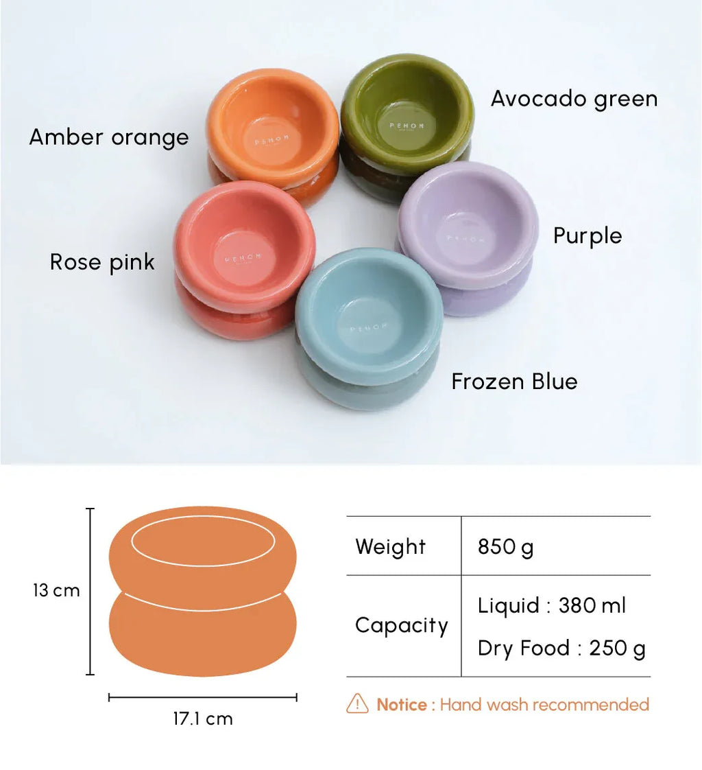 Soufflé Pet Bowl | Amber Orange 12 - MiniPaw Luxe