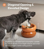 Soufflé Pet Bowl | Amber Orange 7 - MiniPaw Luxe