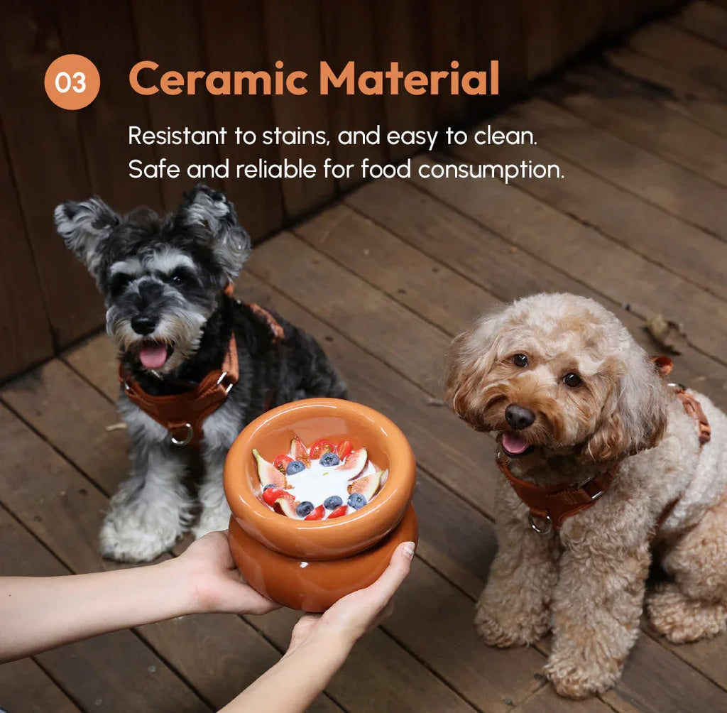 Soufflé Pet Bowl | Amber Orange 9 - MiniPaw Luxe