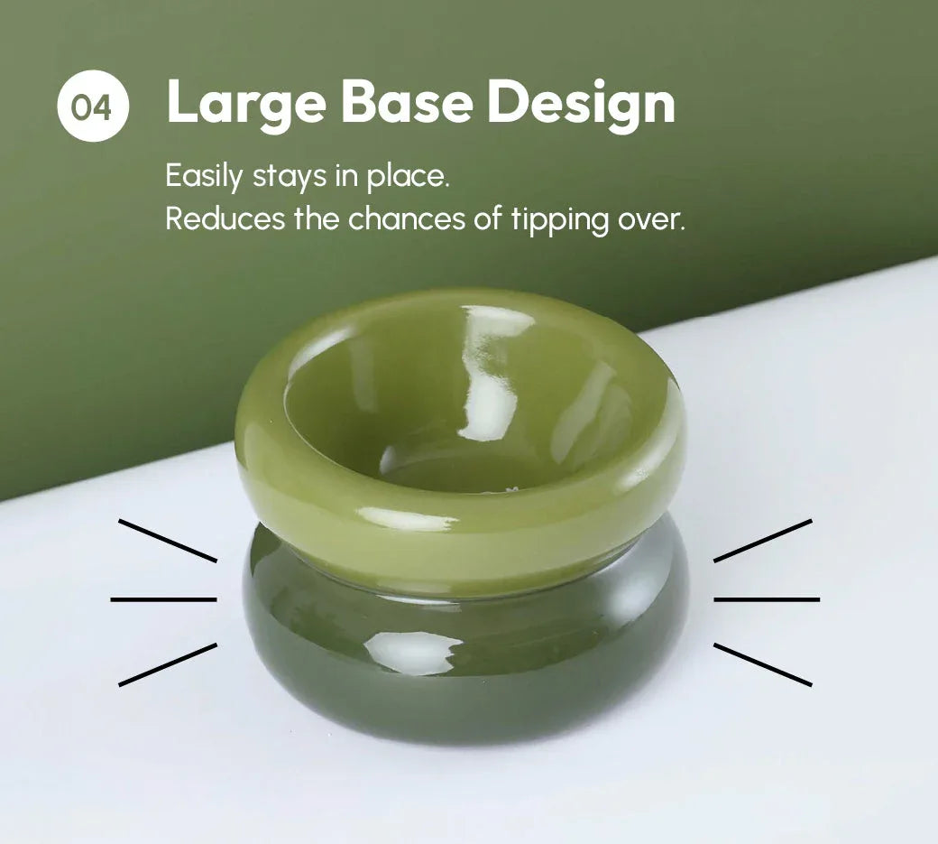 Soufflé Pet Bowl | Avocado Green 11 - MiniPaw Luxe