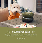 Soufflé Pet Bowl | Avocado Green 14 - MiniPaw Luxe