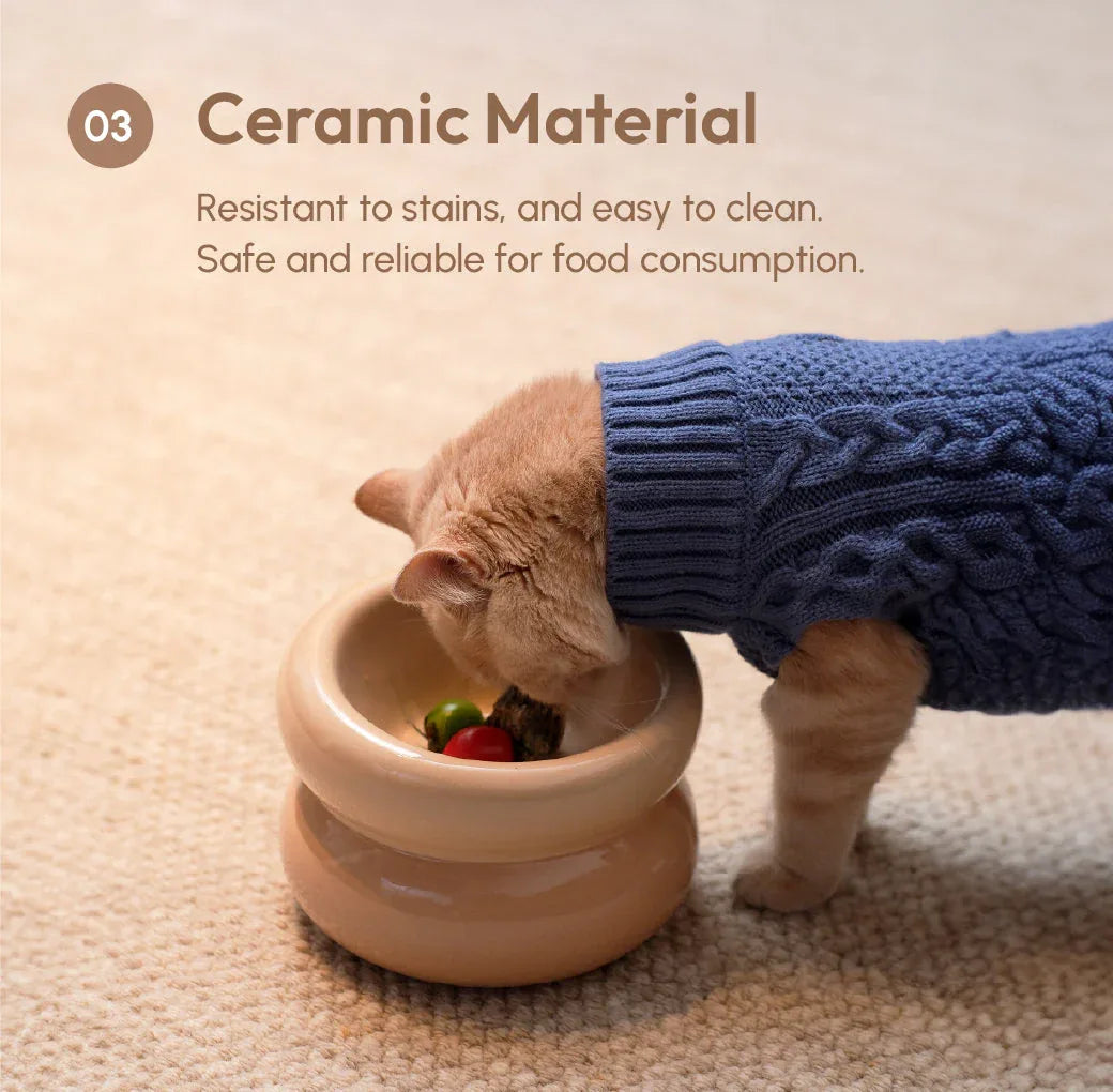 Soufflé Pet Bowl | Cream Beige 11 - MiniPaw Luxe