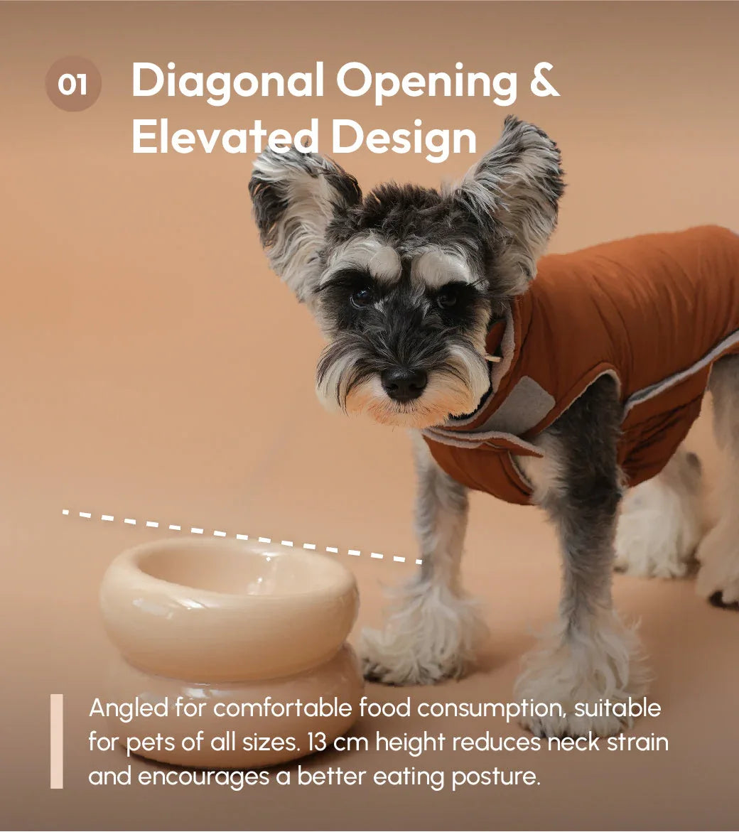 Soufflé Pet Bowl | Cream Beige 9 - MiniPaw Luxe