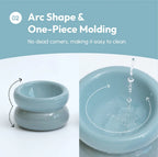 Soufflé Pet Bowl | Frozen Blue 11 - MiniPaw Luxe