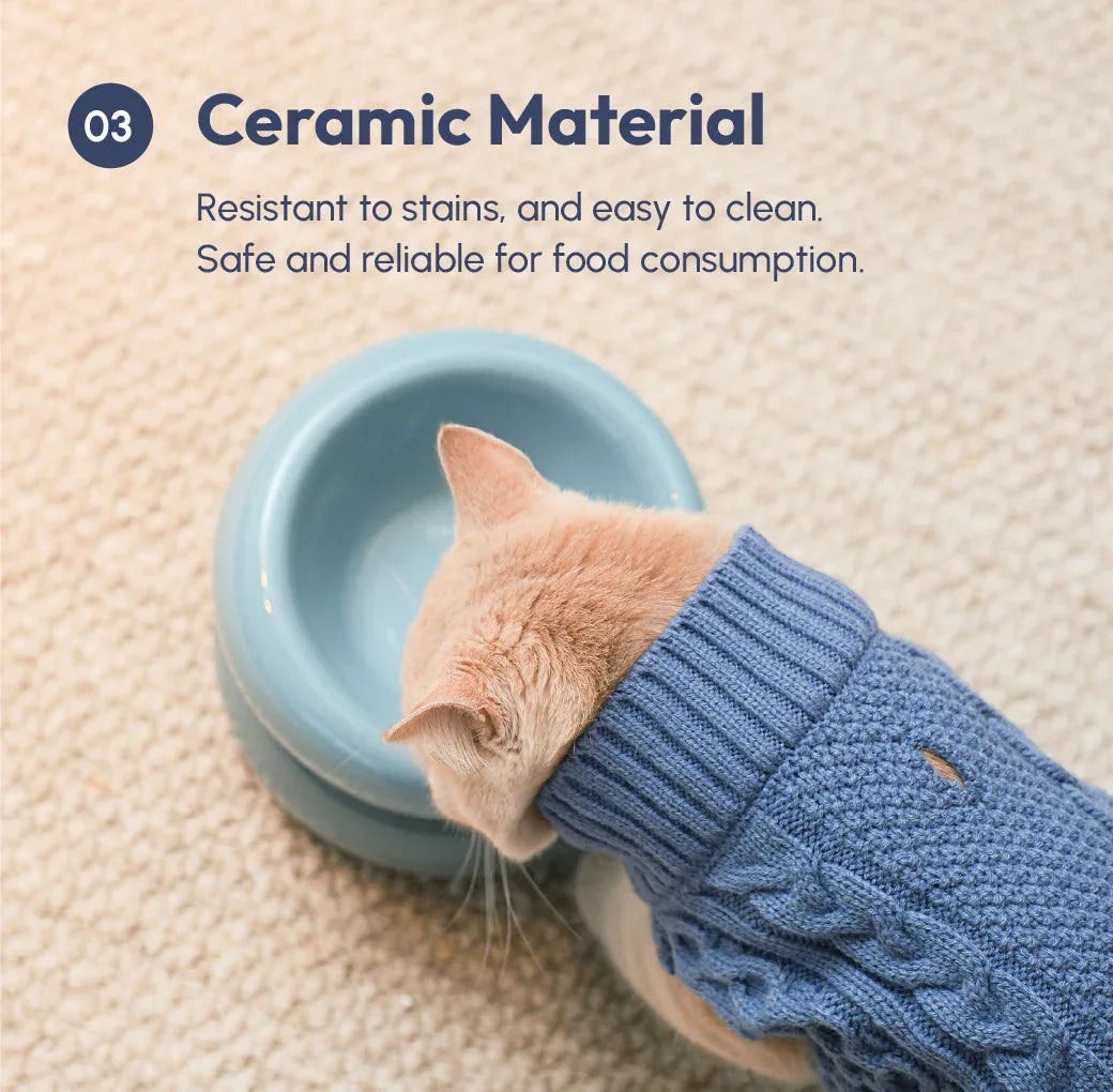 Soufflé Pet Bowl | Frozen Blue 12 - MiniPaw Luxe