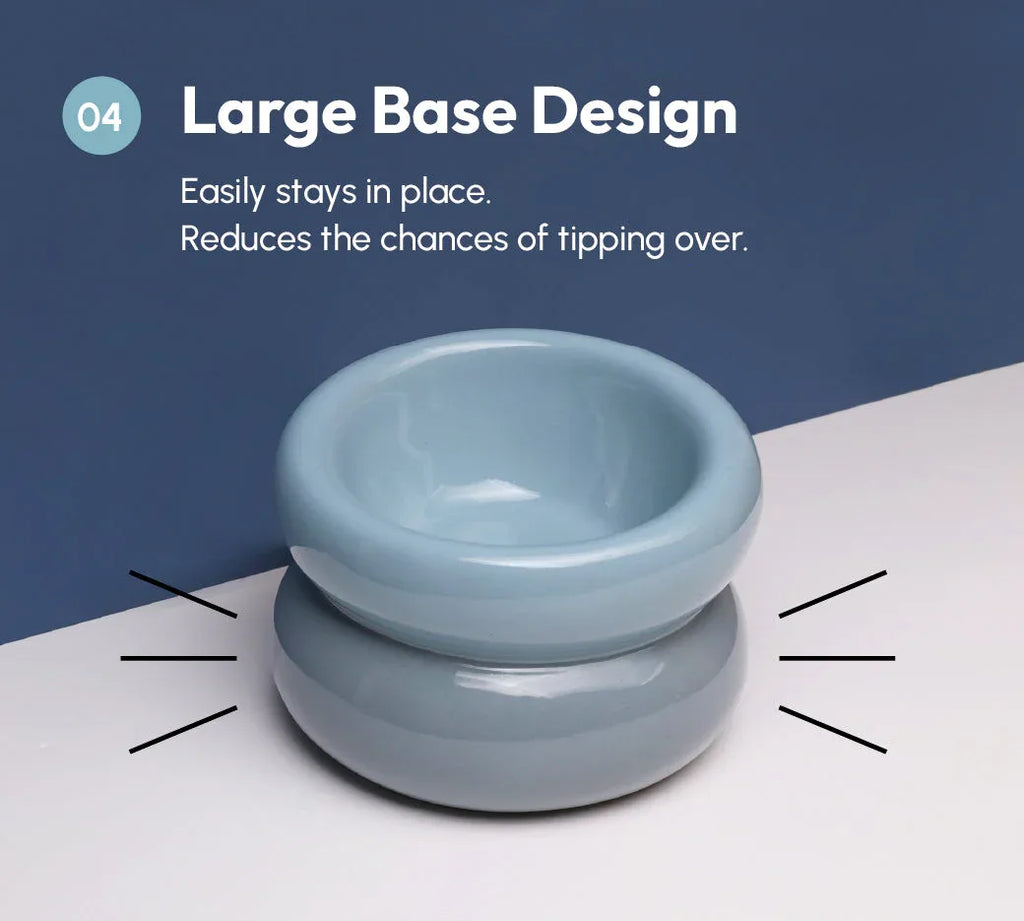 Soufflé Pet Bowl | Frozen Blue 13 - MiniPaw Luxe