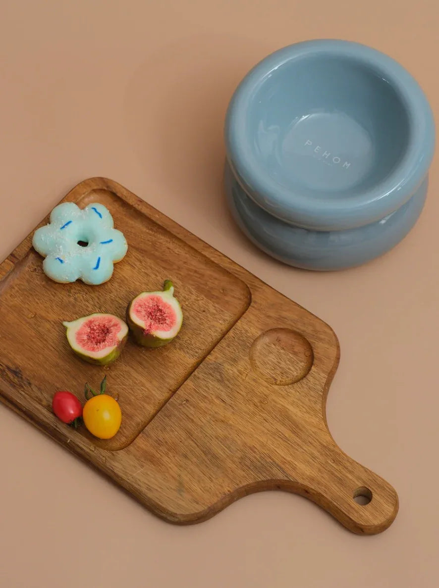 Soufflé Pet Bowl | Frozen Blue 5 - MiniPaw Luxe