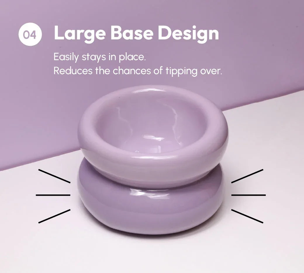 Soufflé Pet Bowl | Purple 12 - MiniPaw Luxe