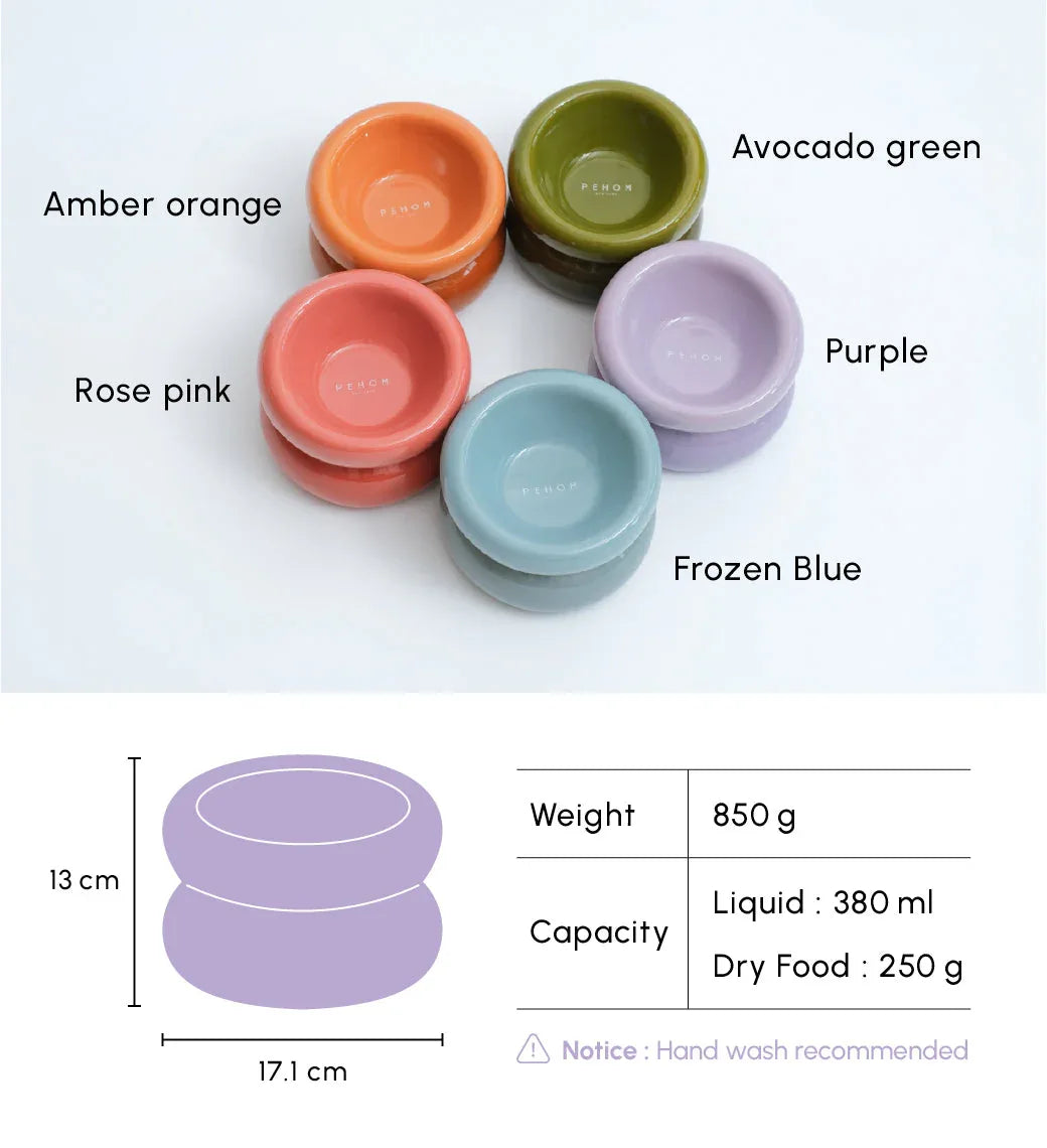 Soufflé Pet Bowl | Purple 14 - MiniPaw Luxe