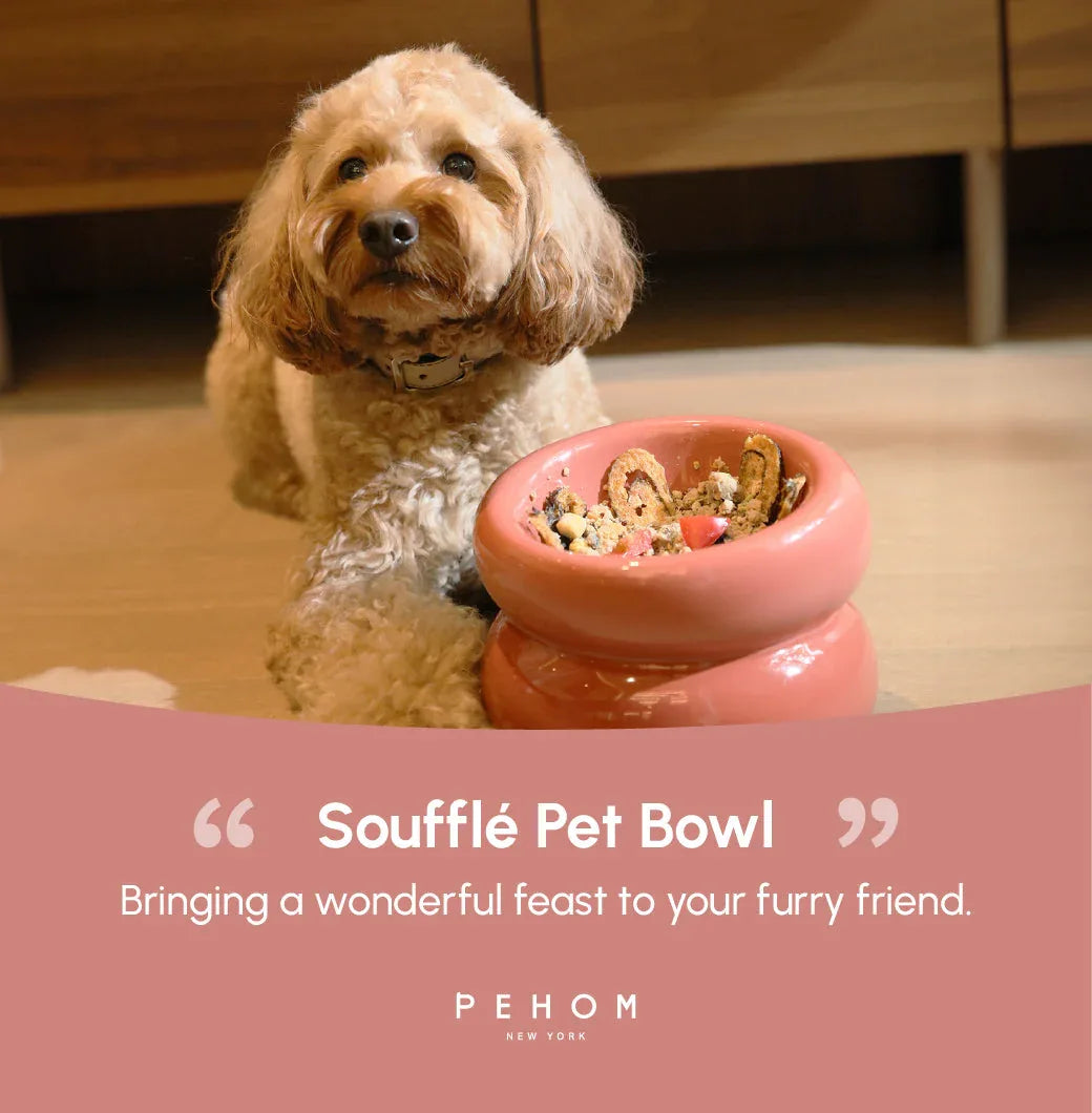 Soufflé Pet Bowl | Rose Pink 14 - MiniPaw Luxe