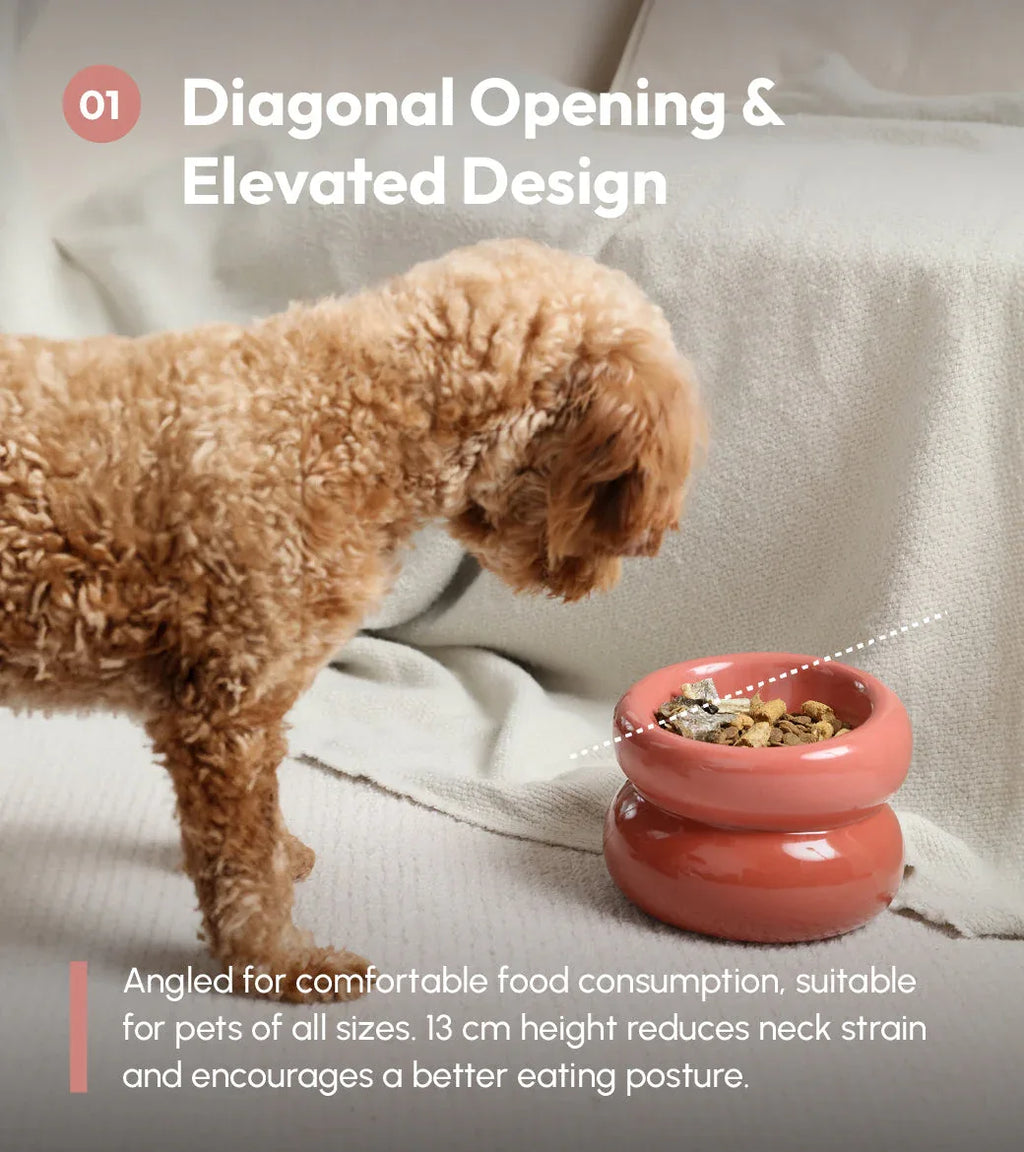 Soufflé Pet Bowl | Rose Pink 8 - MiniPaw Luxe