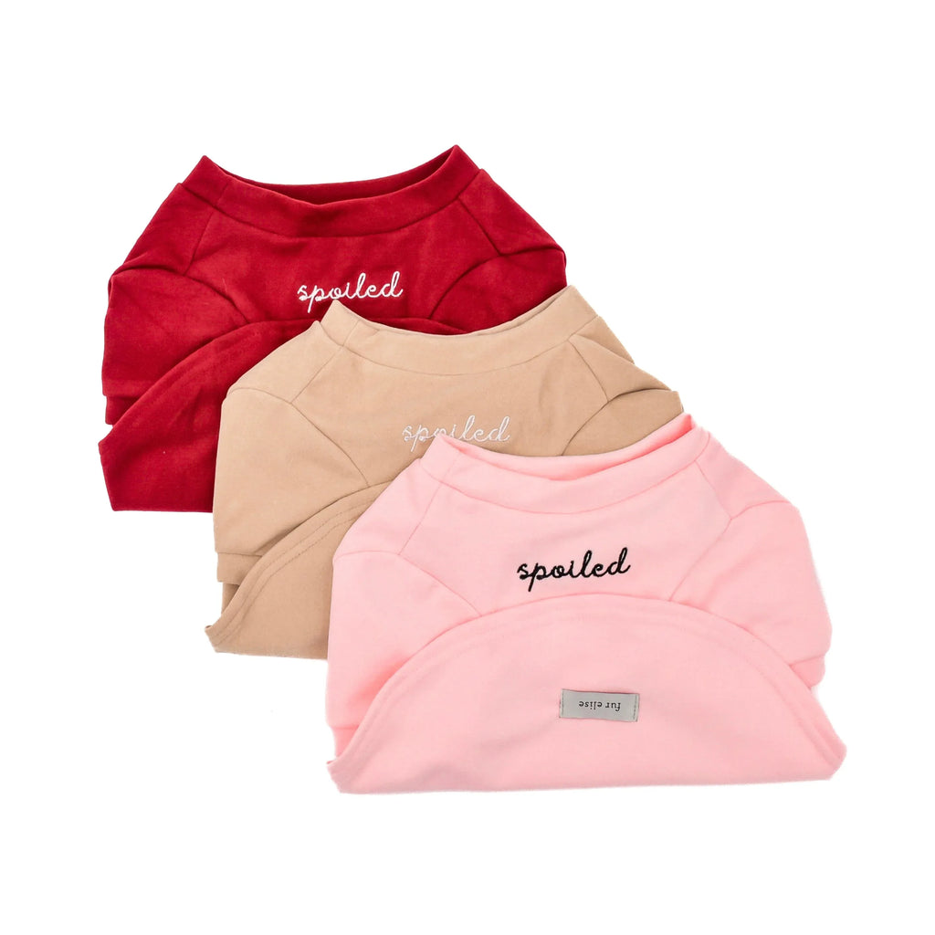 Spoiled Mock Neck Shirt | Blush 19 - MiniPaw Luxe