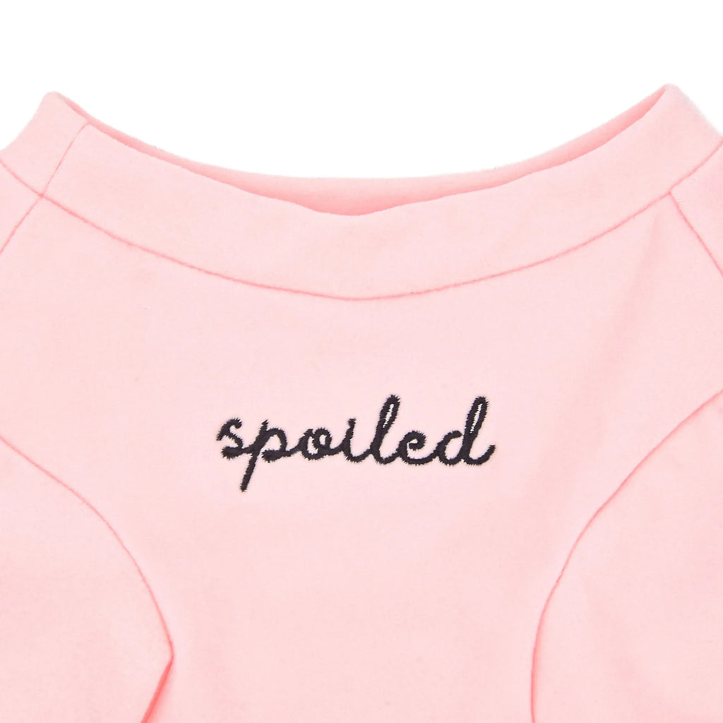 Spoiled Mock Neck Shirt | Blush 4 - MiniPaw Luxe