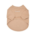 Spoiled Mock Neck Shirt | Latte 1 - MiniPaw Luxe