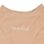 Spoiled Mock Neck Shirt | Latte 3 - MiniPaw Luxe