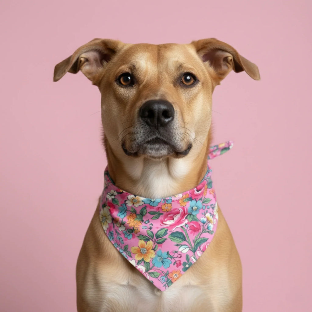 Spring Flower Dog Bandana 2 - MiniPaw Luxe