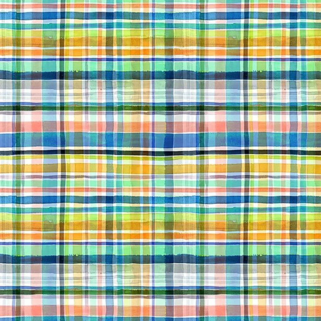 Spring Plaid Dog Bandana 3 - MiniPaw Luxe