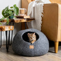 Stone Gray | Round Style Cave 1 - MiniPaw Luxe