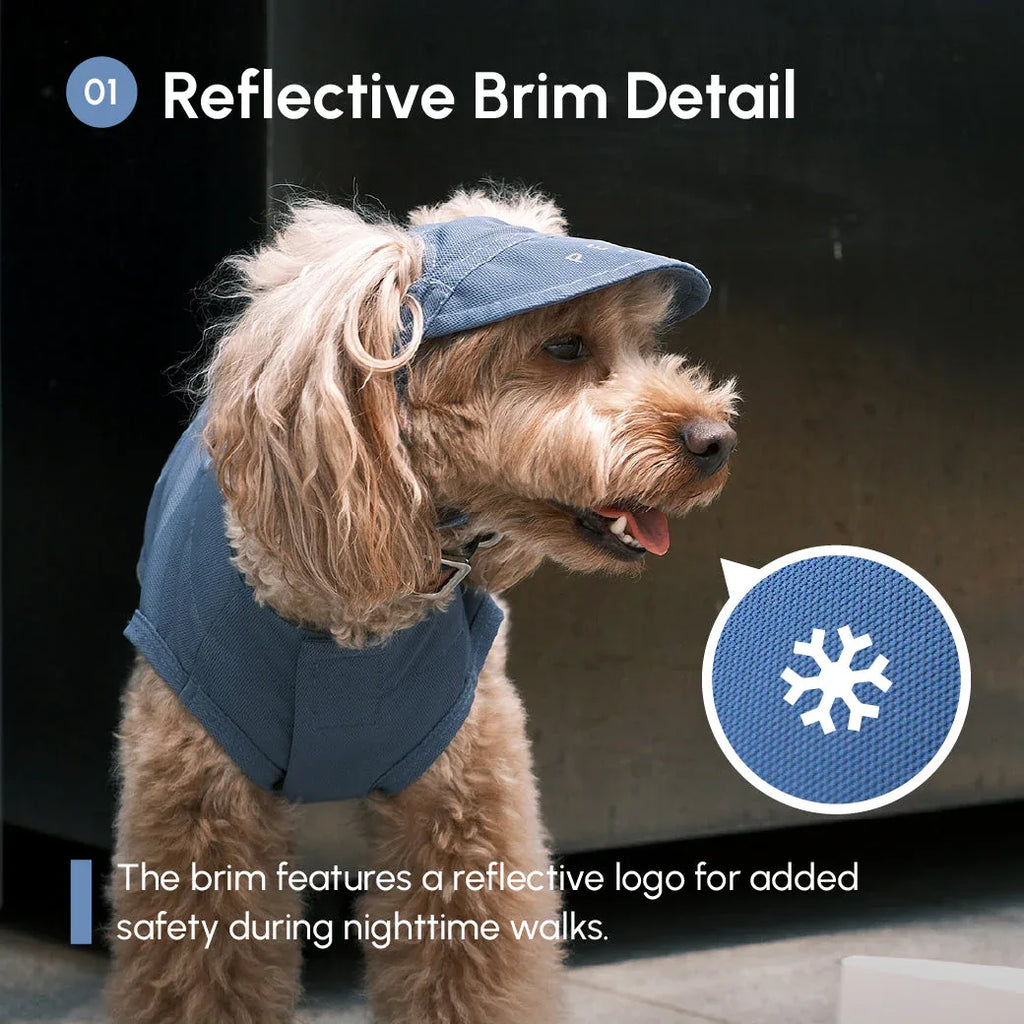 TENNIS HAT | Blue 13 - MiniPaw Luxe