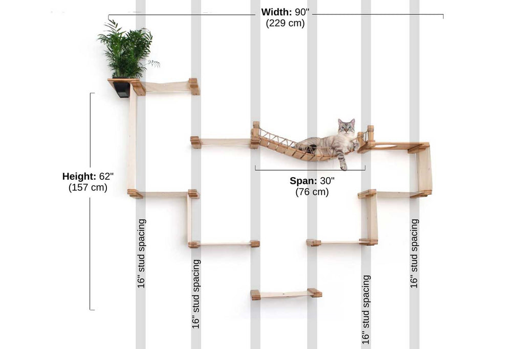 The Temple - Giant Cat Tree on Wall