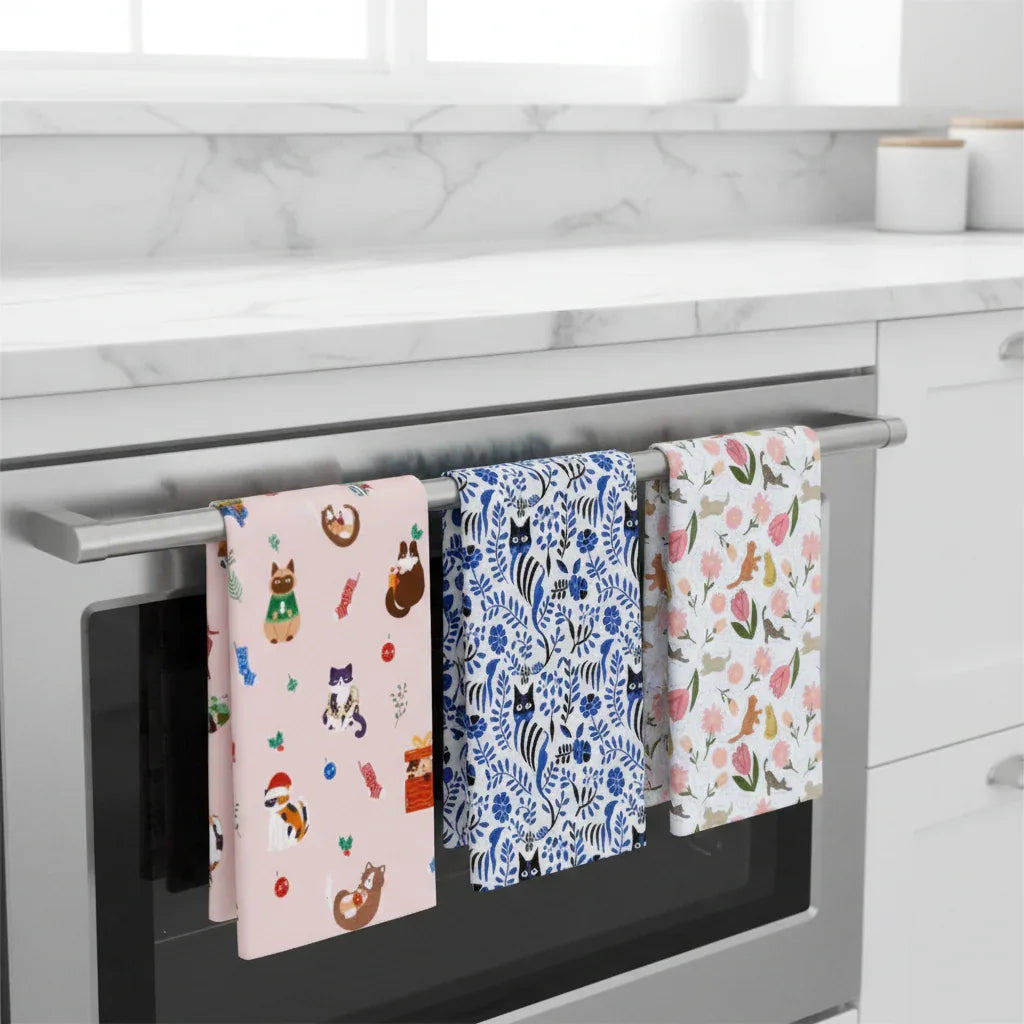 Tea Towels with Cat Designs 4 - MiniPaw Luxe