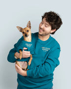Terry Pullover | Teal 4 - MiniPaw Luxe