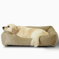 The Sammy Bolster Dog Bed | Flax 1 - MiniPaw Luxe