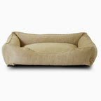 The Sammy Bolster Dog Bed | Flax 6 - MiniPaw Luxe